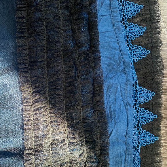 Anthropologie Tulle Ruffle Fit Flare Dress - Picture 4 of 5